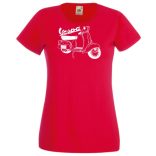 Motor fan Vespa női rövid ujjú póló