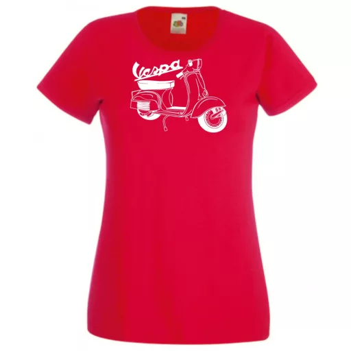 Motor fan Vespa női rövid ujjú póló