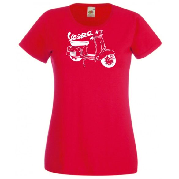 Motor fan Vespa női rövid ujjú póló