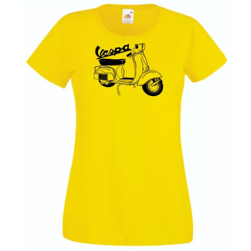 Motor fan Vespa női rövid ujjú póló