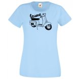 Motor fan Vespa női rövid ujjú póló