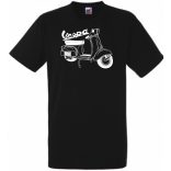Motor fan Vespa férfi rövid ujjú póló