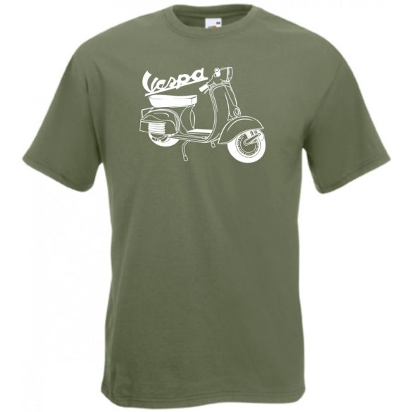Motor fan Vespa férfi rövid ujjú póló
