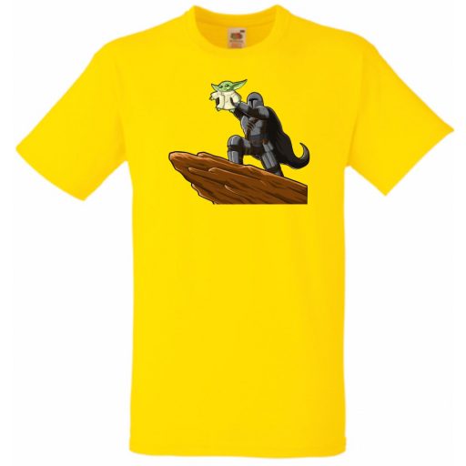 Humor-paródia BABYODA, megszületett gyerek rövid ujjú póló