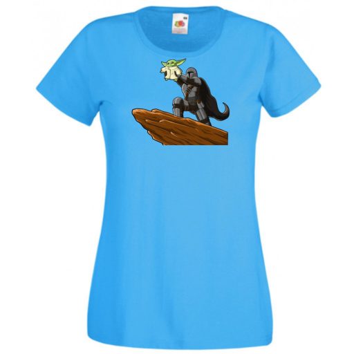 Humor-paródia BABYODA, megszületett női rövid ujjú póló