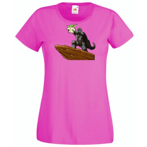 Humor-paródia BABYODA, megszületett női rövid ujjú póló