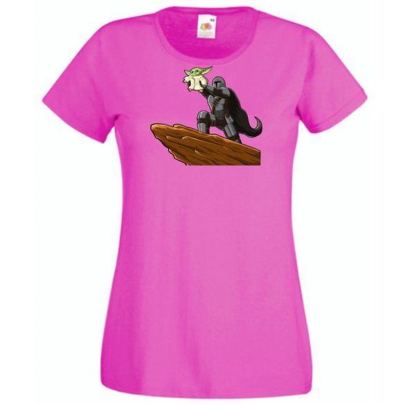 Humor-paródia BABYODA, megszületett női rövid ujjú póló