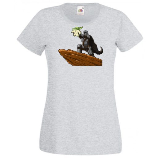 Humor-paródia BABYODA, megszületett női rövid ujjú póló