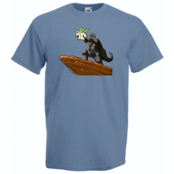 Humor-paródia BABYODA, megszületett férfi rövid ujjú póló