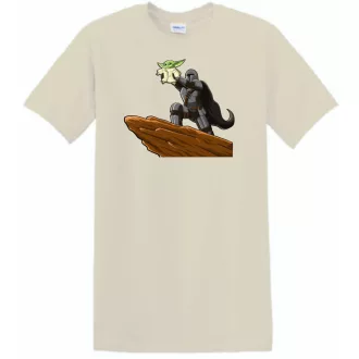   Humor-paródia BABYODA, megszületett férfi rövid ujjú póló
