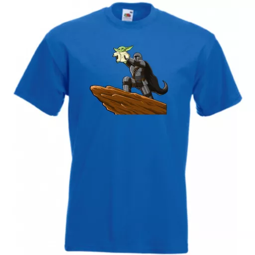 Humor-paródia BABYODA, megszületett férfi rövid ujjú póló