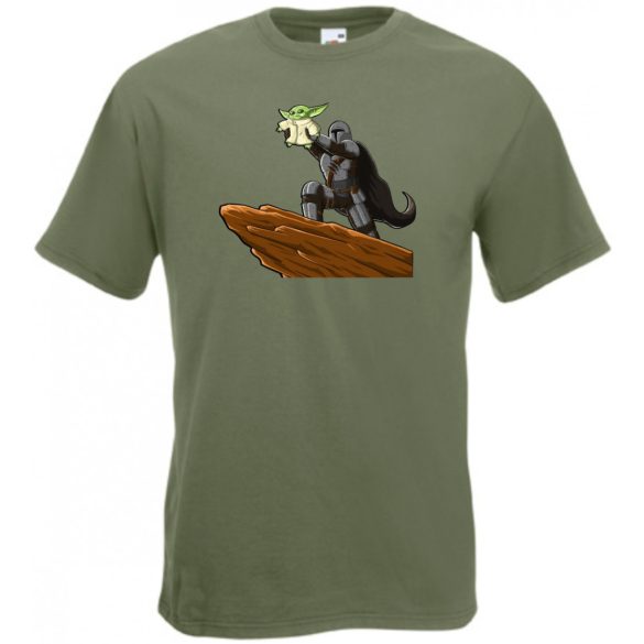 Humor-paródia BABYODA, megszületett férfi rövid ujjú póló