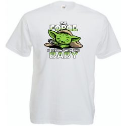   Humor-paródia BABYODA, The Force... gyerek rövid ujjú póló