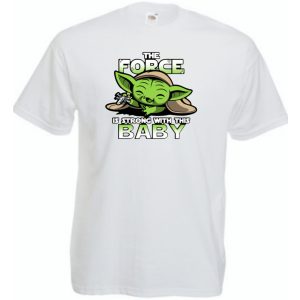 Humor-paródia BABYODA, The Force... gyerek rövid ujjú póló