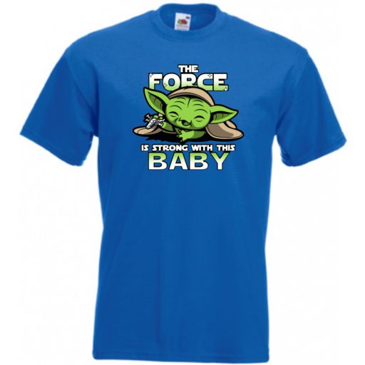 Humor-paródia BABYODA, The Force... gyerek rövid ujjú póló