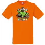 Humor-paródia BABYODA, The Force... gyerek rövid ujjú póló