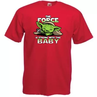   Humor-paródia BABYODA, The Force... gyerek rövid ujjú póló