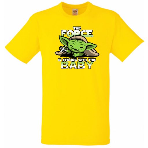 Humor-paródia BABYODA, The Force... gyerek rövid ujjú póló