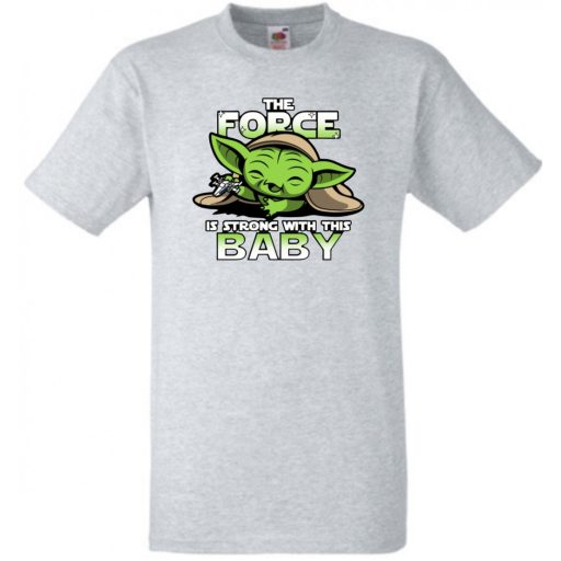 Humor-paródia BABYODA, The Force... gyerek rövid ujjú póló