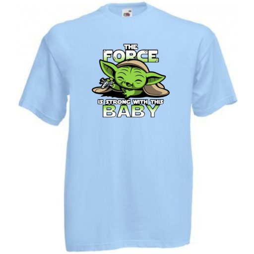 Humor-paródia BABYODA, The Force... gyerek rövid ujjú póló