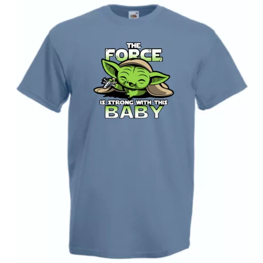 Humor-paródia BABYODA, The Force... férfi rövid ujjú póló