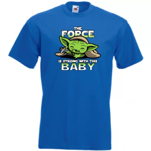 Humor-paródia BABYODA, The Force... férfi rövid ujjú póló