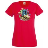 Humor-paródia BABYODA női rövid ujjú póló