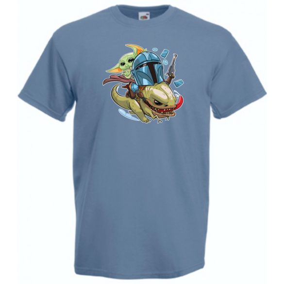 Humor-paródia BABYODA férfi rövid ujjú póló