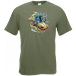 Humor-paródia BABYODA férfi rövid ujjú póló