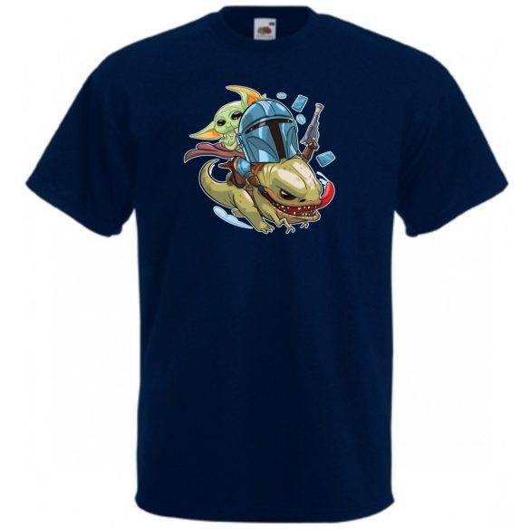 Humor-paródia BABYODA férfi rövid ujjú póló