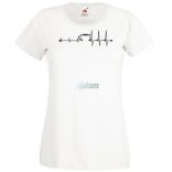 Coffee EKG női rövid ujjú póló