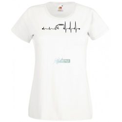 Coffee EKG női rövid ujjú póló