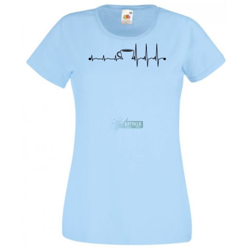 Coffee EKG női rövid ujjú póló