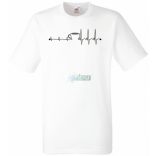 Coffee EKG férfi rövid ujjú póló