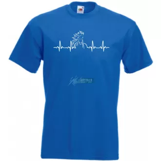Szeretem a lovakat EKG férfi rövid ujjú póló