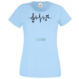 Szívem a zenéért dobog EKG női rövid ujjú póló