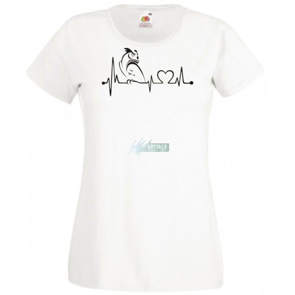 Imádom a baglyokat, EKG női rövid ujjú póló