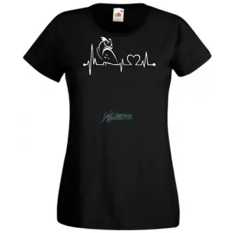 Imádom a baglyokat, EKG női rövid ujjú póló