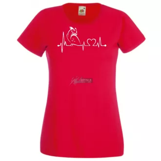 Imádom a baglyokat, EKG női rövid ujjú póló