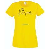 Imádom a baglyokat, EKG női rövid ujjú póló