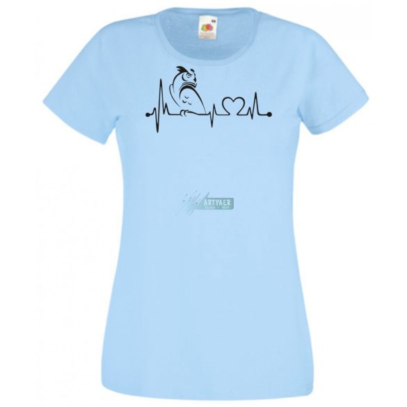 Imádom a baglyokat, EKG női rövid ujjú póló