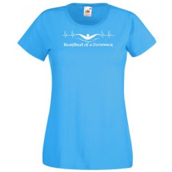   EKG Sport - Heartbeat of a Swimmer- úszás női rövid ujjú póló