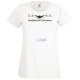 EKG Sport - Heartbeat of a Swimmer- úszás női rövid ujjú póló