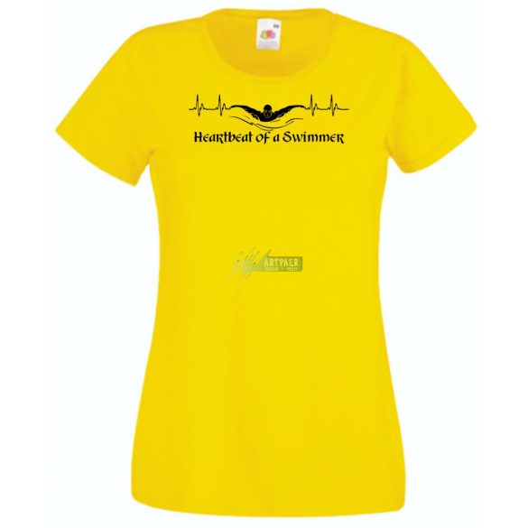 EKG Sport - Heartbeat of a Swimmer- úszás női rövid ujjú póló