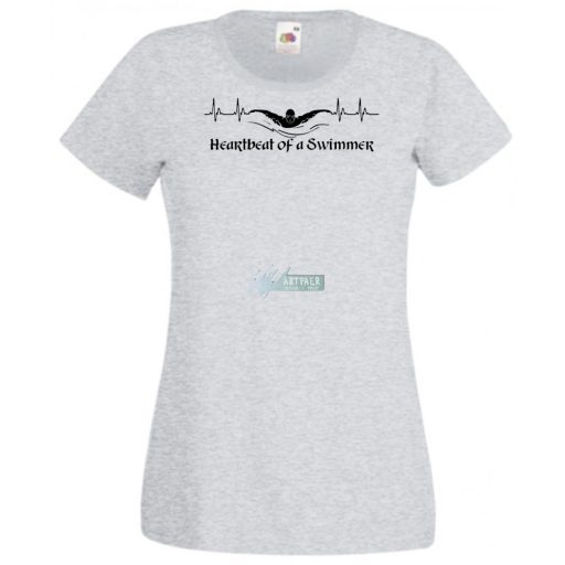 EKG Sport - Heartbeat of a Swimmer- úszás női rövid ujjú póló