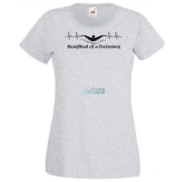 EKG Sport - Heartbeat of a Swimmer- úszás női rövid ujjú póló