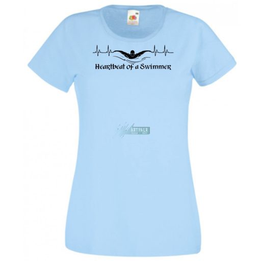 EKG Sport - Heartbeat of a Swimmer- úszás női rövid ujjú póló