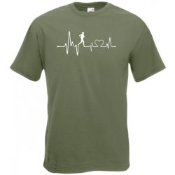 EKG A Futás megnyugtat férfi rövid ujjú póló