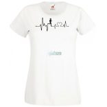 EKG A Futás megnyugtat női rövid ujjú póló