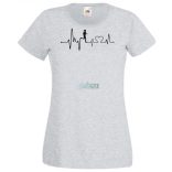 EKG A Futás megnyugtat női rövid ujjú póló